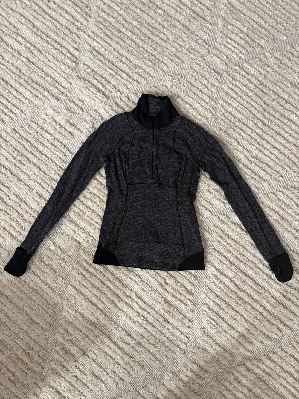 Lululemon Dark Gray Quarter-Zip Athletic Pullover